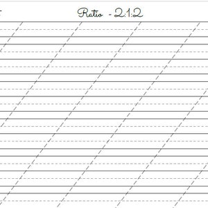 Spencerian Script Practice Sheets blank Calligraphy - Etsy