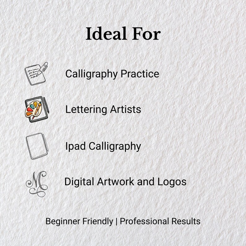 Pointed Script Copperplate Calligraphy Procreate Brush | Pointed Pen Script (digital ...