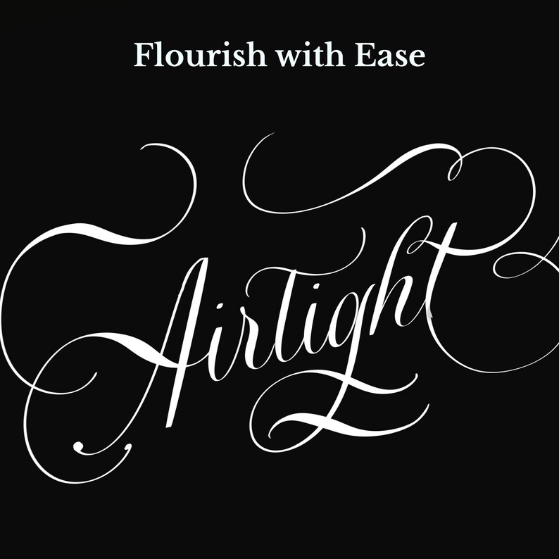 Copperplate Calligraphy Procreate Brush | Pointed Pen Script (digital ...