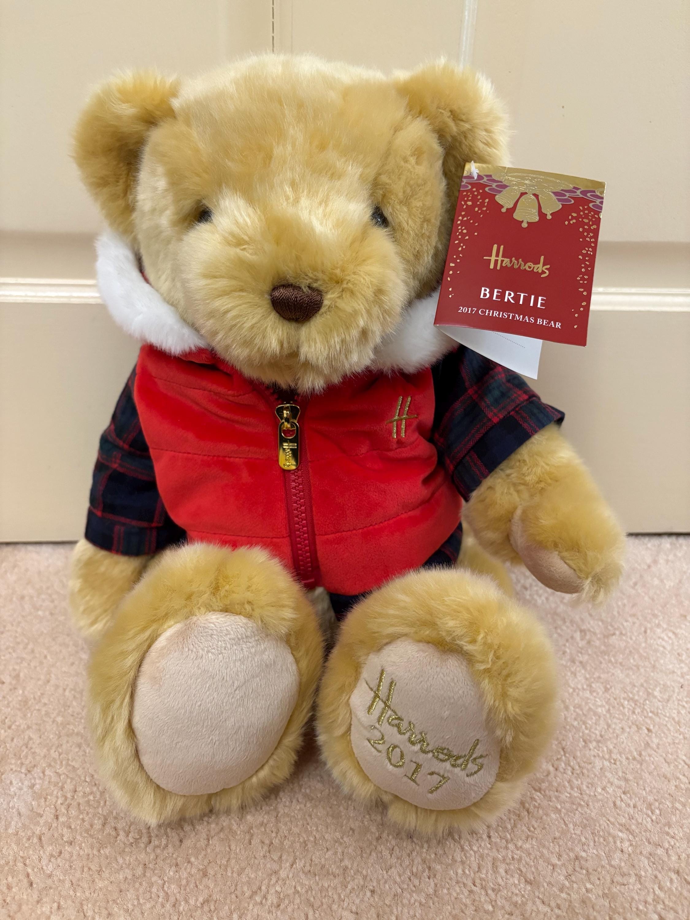 Christmas Comforter Harrods My First Christmas Bear 2018 Harrods