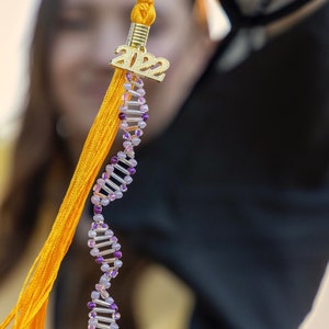 Beaded DNA Helix for Graduation Tassel- (No Tassel)