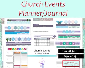Church Events Planner/Journal