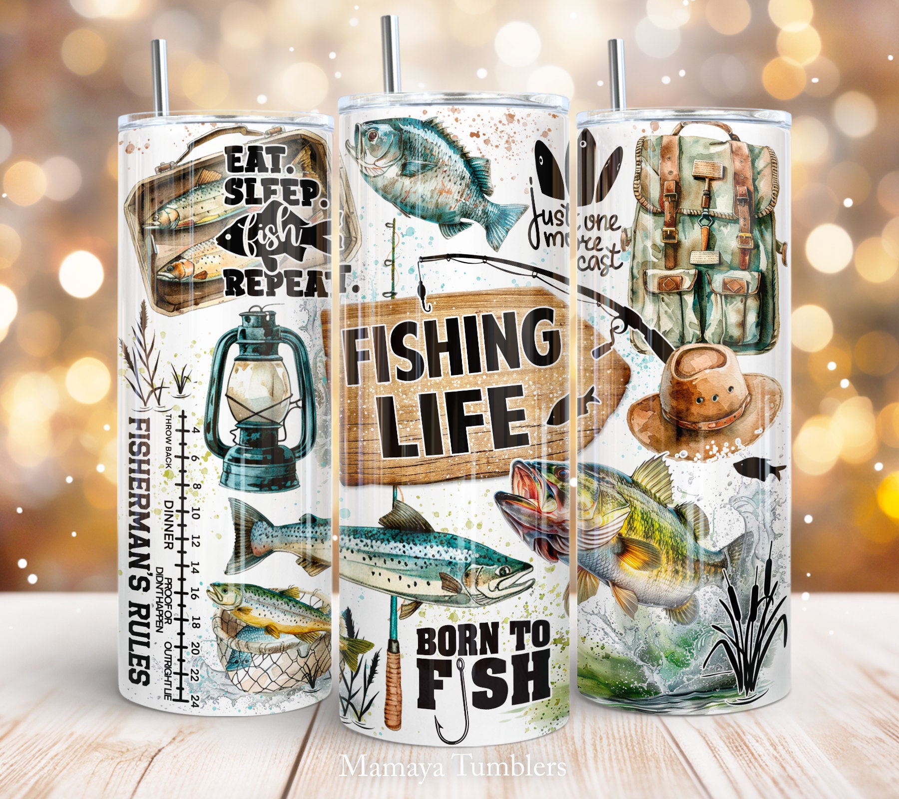 Fishing Life 20oz Skinny Tumbler Sublimation Design Bass Fish Fisherman  Quote Lake Life Straight Wrap PNG Waterslide Digital Download - Etsy