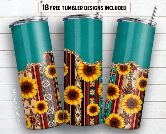 DIGITAL FILE Teal Sunflower Pot Holder Sublimation Design Template