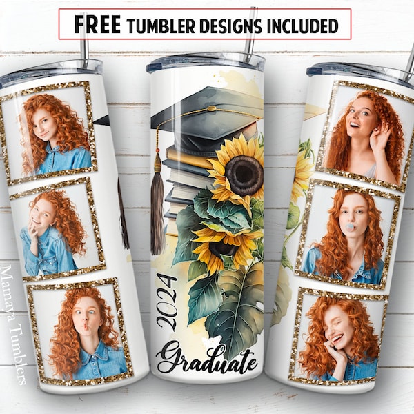 Class of 2024 Tumbler With Pictures Etsy