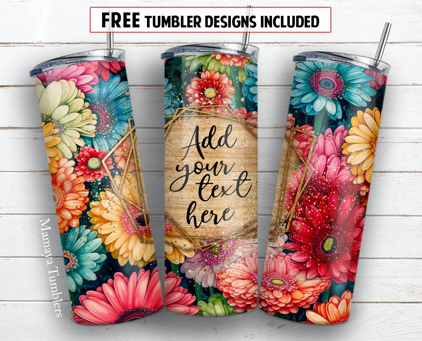 Mama Flower Tumbler – She's Crafty Designs