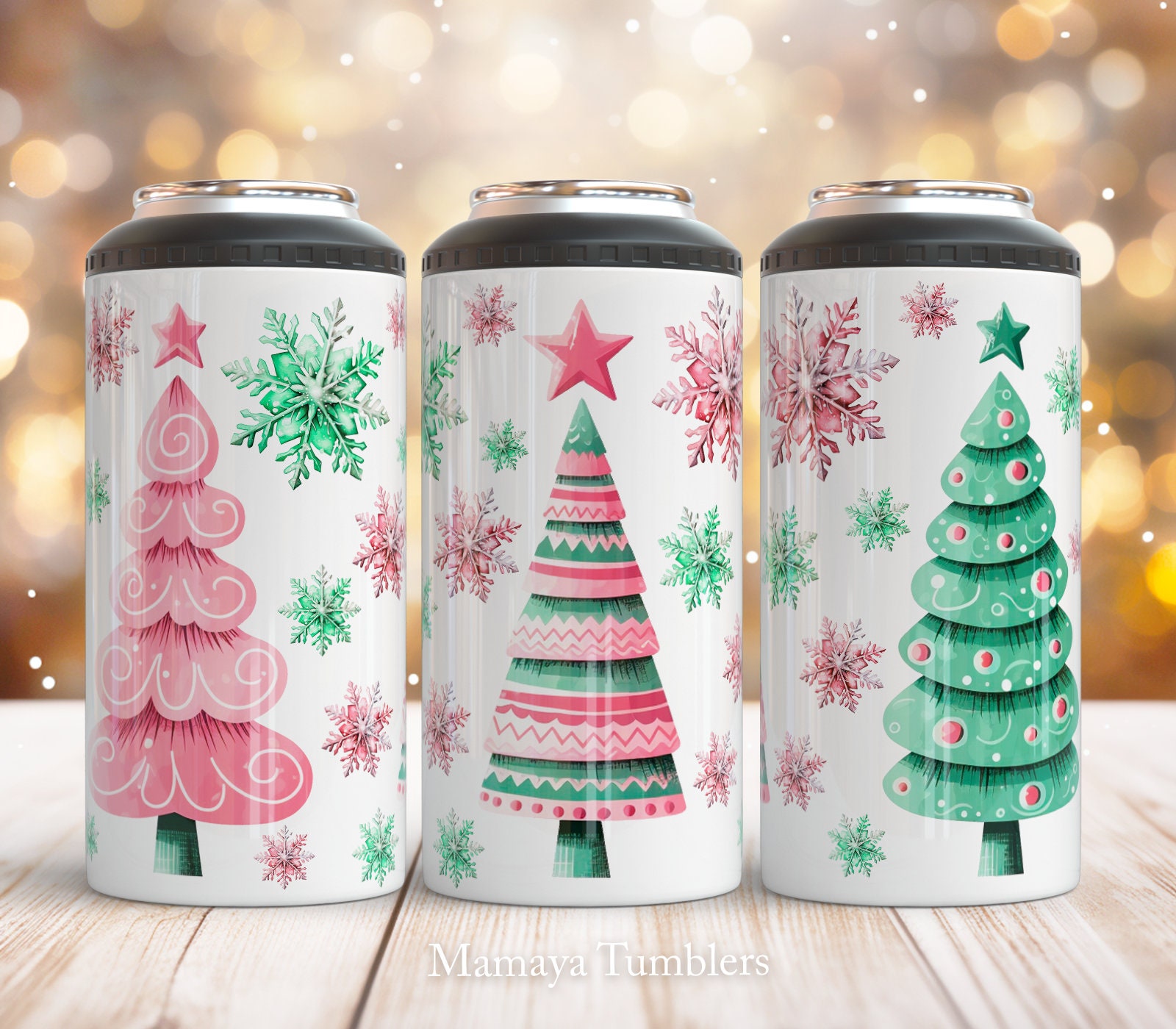 Reindeer and Beers Christmas Pattern 16 oz. Can Coolie – Coolie Junction