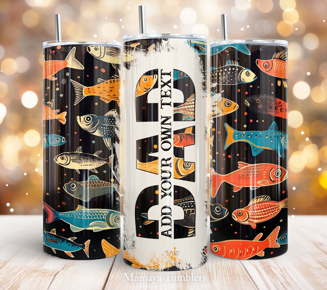 Dad 20oz Skinny Tumbler Sublimation Design Add Text Blank Cildren's ...