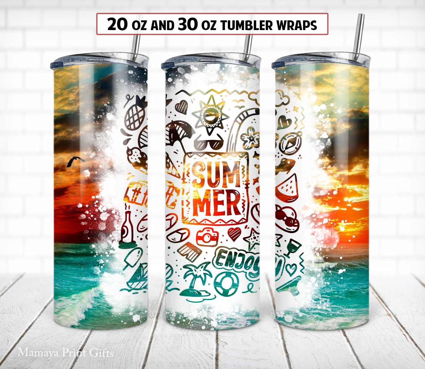 40 oz Gradient Ombre Sublimation Tumbler – Lynn Jolee Creations