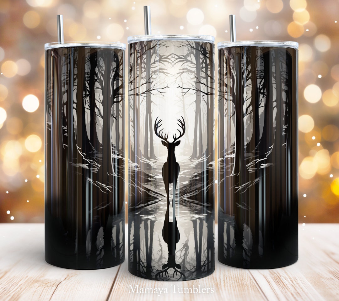 Deer 20 Oz Skinny Tumbler Sublimation Design Hunting Male Man Seamless ...