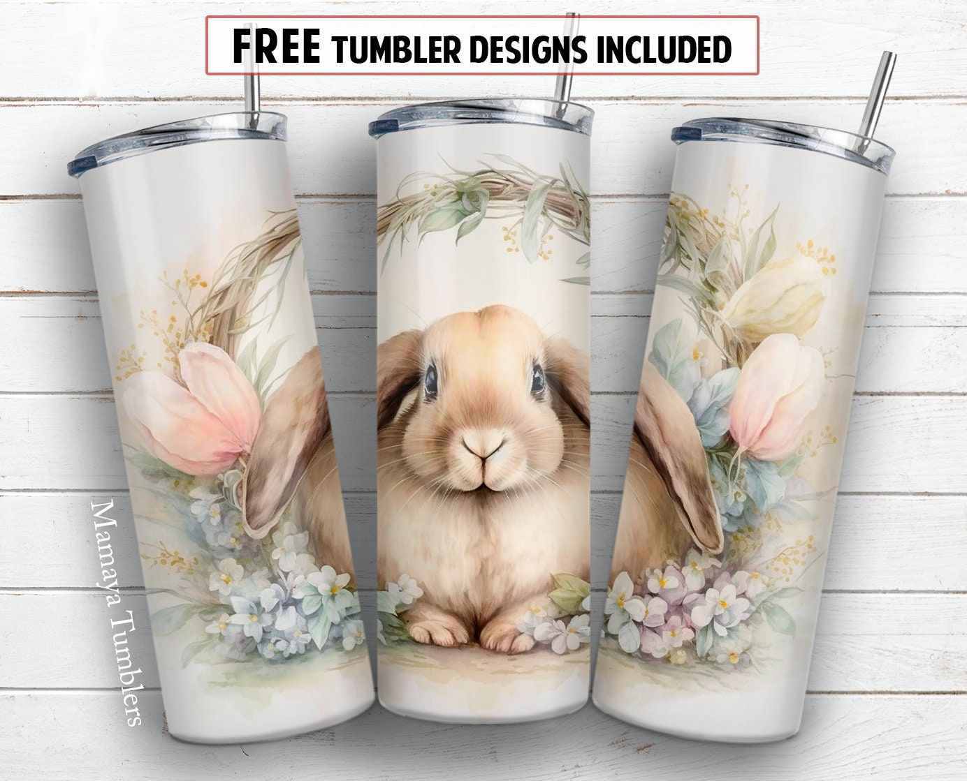 Easter Sublimation Tumbler Bundle By WatercolorColorDream