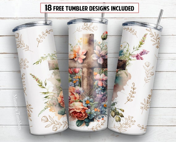 Christian Tumbler Sublimation Design Graphic by pennelmark245291 · Creative  Fabrica