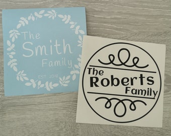 Personalised Vinyl Decal Sticker Label for Scrapbook Photo Album Cover 3 Set
