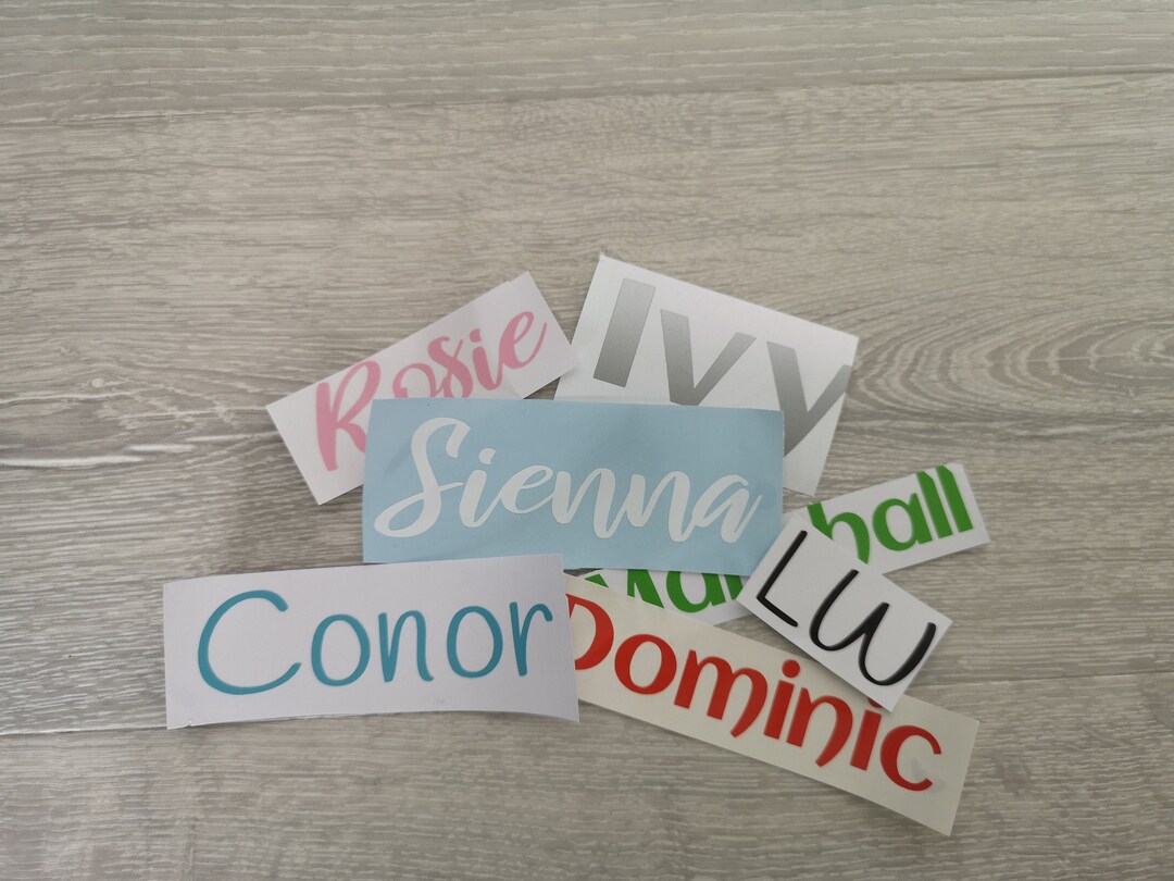 Name Sticker Water Bottle Sticker Box Label Pencil Case - Etsy