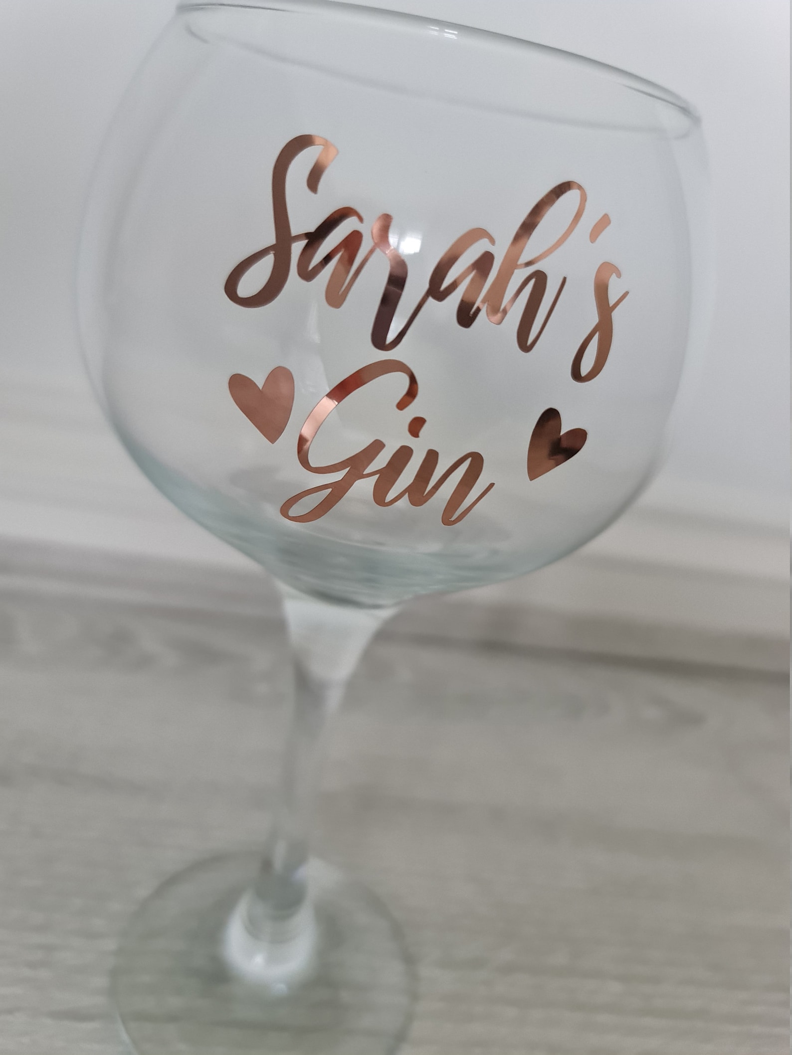 Personalised Gin Glass Sticker Personalised Gin Glass Gin Etsy