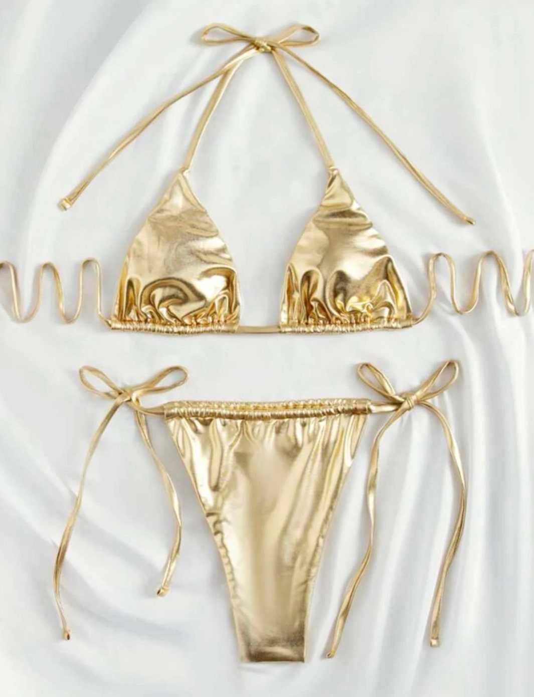 Metallic Gold Bikini Set | atelier-yuwa.ciao.jp