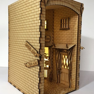 Knockturn alley themed Book nook, Wizards alley themed with extras. image 4