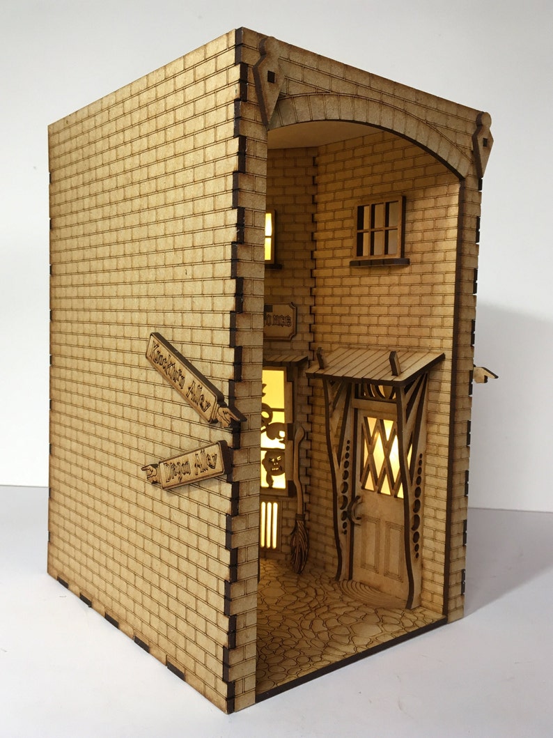 Knockturn alley themed Book nook, Wizards alley themed with extras. image 4