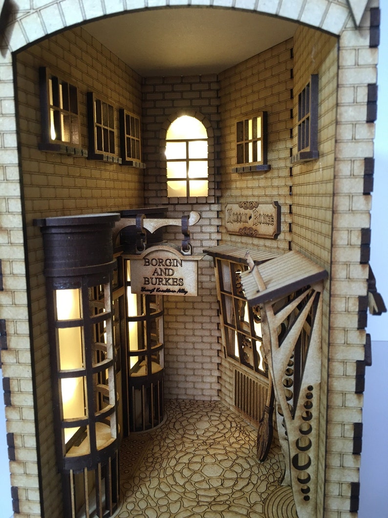 Knockturn alley themed Book nook, Wizards alley themed with extras. image 5