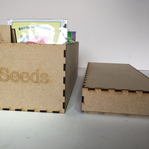 Organizer per pacchetti di semi per giardinaggio, piante e regalo personalizzabile. Regalo per la Festa del papà. Consegna gratuita nel Regno Unito.