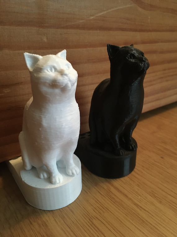 3Dプリント猫ドアストッパー：色が変わるノベルティギフト - Etsy 日本