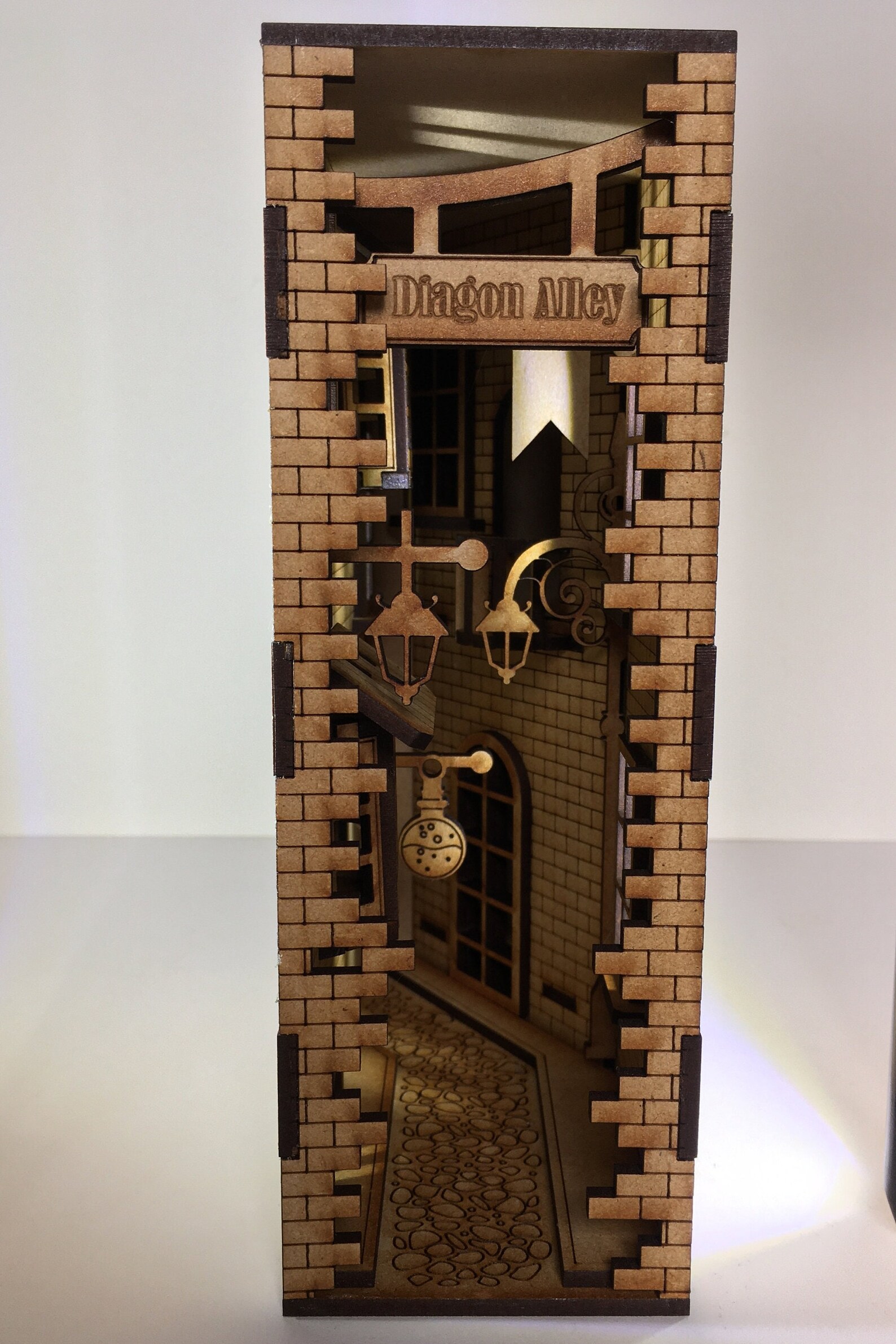 Diagon Alley Book Nook Wizards Alley Kit Etsy
