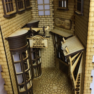 Knockturn alley themed Book nook, Wizards alley themed with extras. image 8