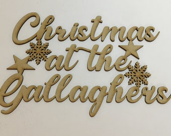 Personalised Christmas at the "..." Box Topper sign