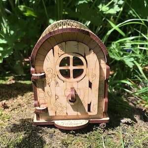 Mini Fairy House Nook Kit: Magic Door, MDF, DIY Gift.
