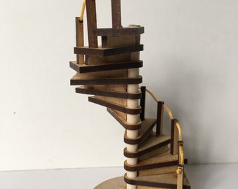Miniature Spiral Staircase Handcrafted- NOT A KIT - Etsy