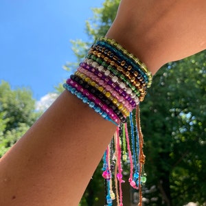 Beaded multi colored bracelet.