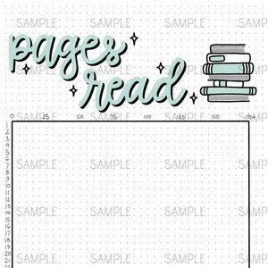 Pages Read Digital PDF Download for Bujo, Bullet, Journal, Spreads, pages, tracker, spread, journaling, log, planner