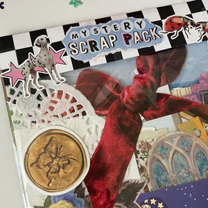 Mystery Scrap Pack für Junk Journaling, Scrapbooking, Collage, Aufkleber, Briefpapier