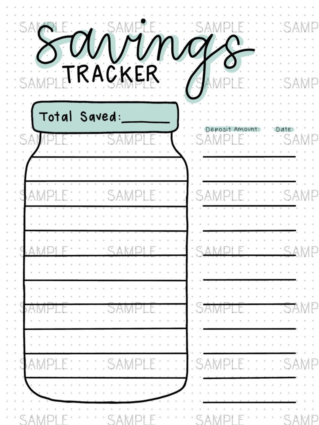 Savings Vs. Shopping Tracker Template Free Bullet Journal Layout Printable  - Bullet Journal Junkie