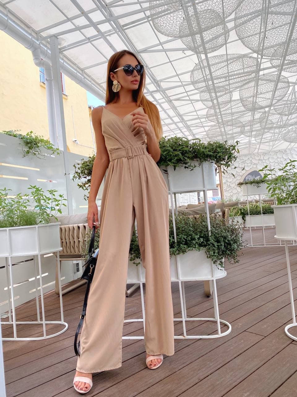 Damen Jumpsuit Powder Jumpsuit Beige Jumpsuit Sommer Damen Etsy