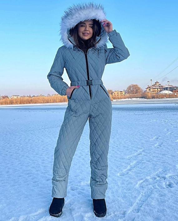 Reflective Ski Jumpsuit, Ski Winter Suit, Snowboarding Suit