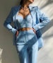 Three-piece suit, Womens suit, Pants Blazer Top, Womens Suit Set, Wedding Suit, Women's Coats Suit Set, Multiple Colors 