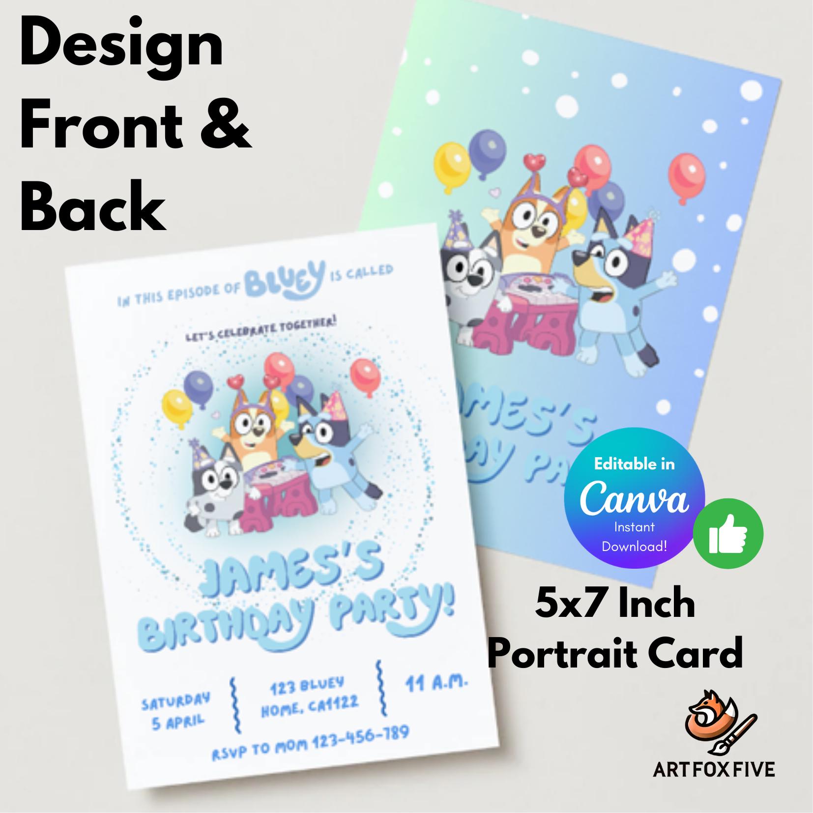 Digital Invitation Template with Canva Access