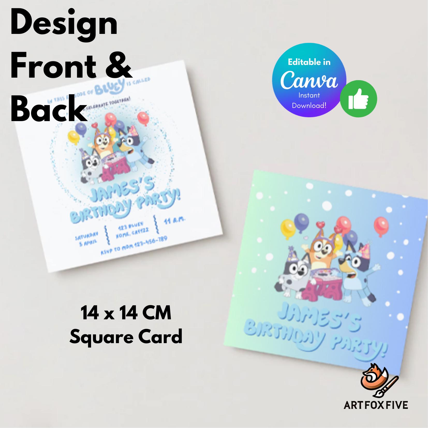 Digital Invitation Template with Canva Access