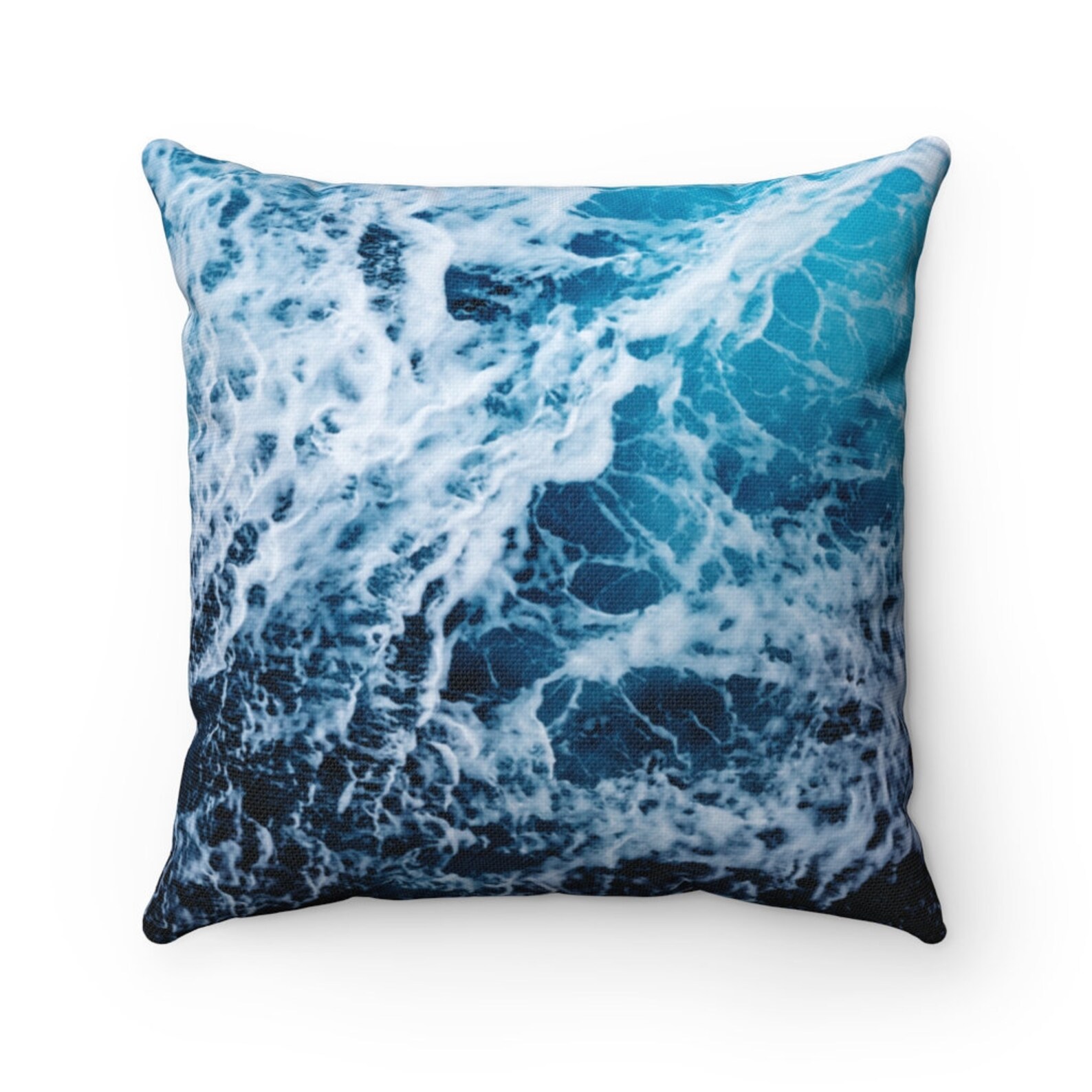 Ocean Throw Pillow Cover And A Pillow 16x16 18x18 Couch Etsy