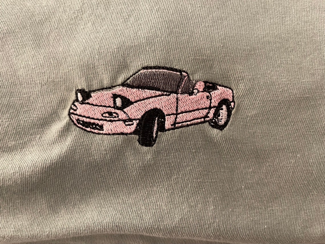 Miata Embroidered Hoodie Car Car Embroidery Small Etsy