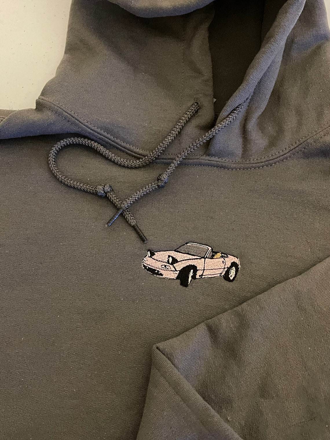 Miata Embroidered Hoodie Car Car Embroidery Small Etsy