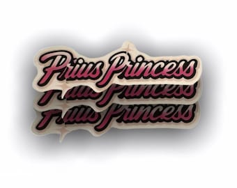 Sticker Prius Princess™ / Cadeau voor je favoriete Prius Princess / Sticker van hoge kwaliteit Auto Hydroflask Laptop Toyota-accessoires