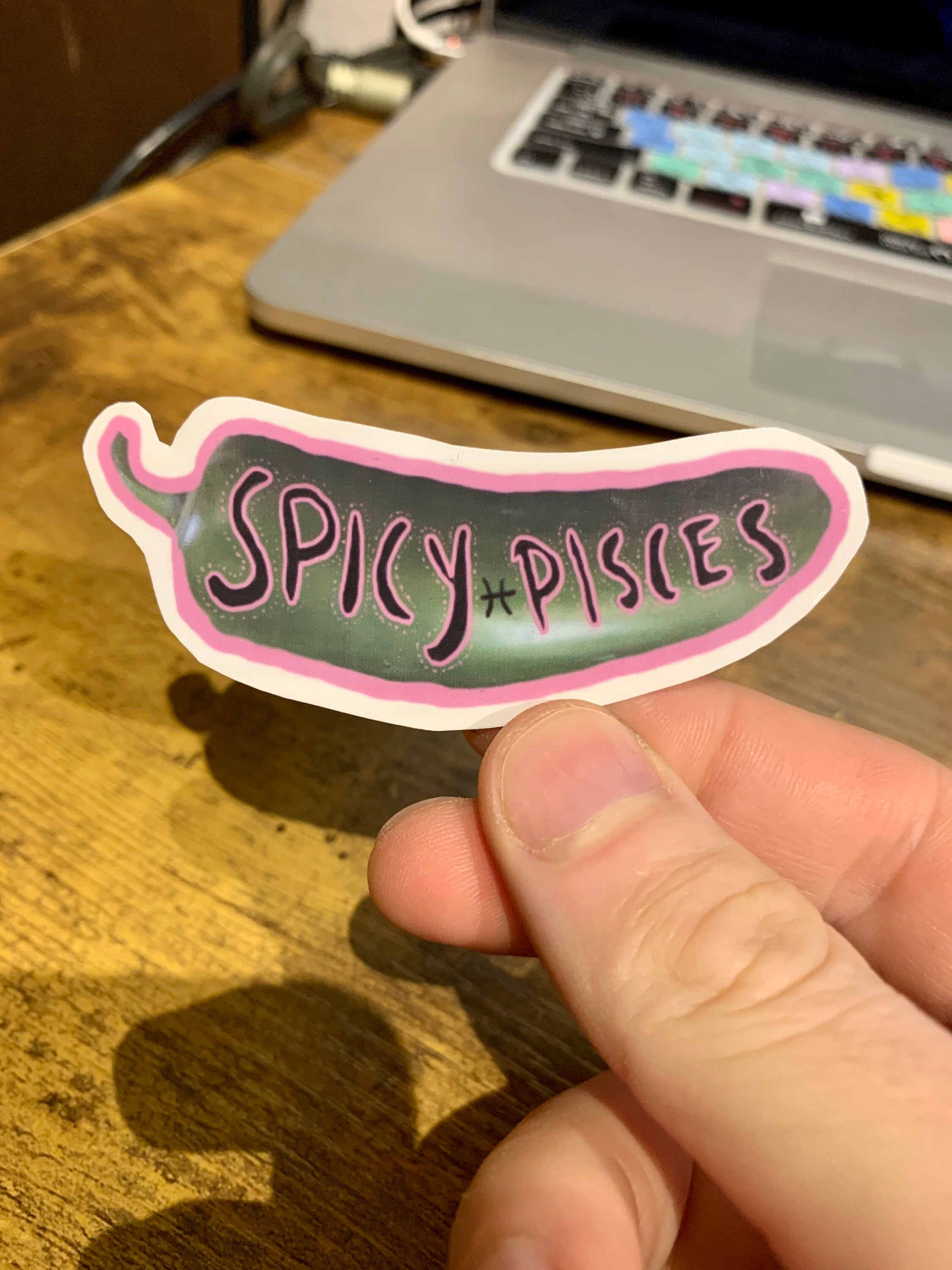Pisces sticker / Spicy Pisces / Zodiac Sign / Spice lovers / Vinyl / Laptop / Stickers / Decal / Water Bottle / Astrology / Zodiac gift
