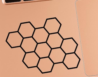 VINYL DECAL - Honeycomb Pattern Vinyl Decal Sticker for Laptops, Car Windows, Cups, Water Bottles, Tumblers, etc.