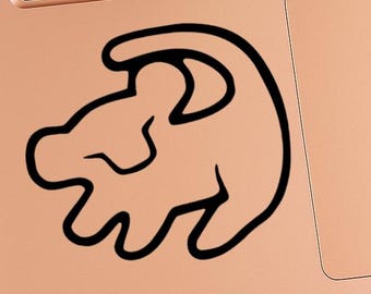 VINYL DECAL - Simba - Disney - Lion King - Vinyl Decal Sticker for Laptops, Car Windows, Cups, Water Bottles, Tumblers, etc.