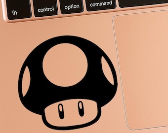 CALCOMANÍA DE VINILO - Hongo - Mario - Calcomanía de vinilo para computadoras portátiles, ventanas de automóviles, tazas, botellas de agua, vasos, etc.