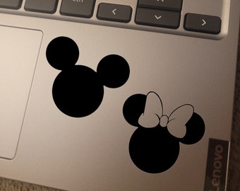 VINYL DECAL - Set of Mickey and Minnie Mouse - Disney - Vinyl Decal Sticker for Laptops, Car Windows, Cups, Water Bottles, Tumblers, etc.