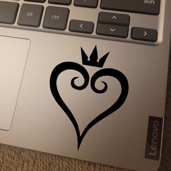 VINYL DECAL - Kingdom Hearts Logo Vinyl Decal Sticker for Laptops, Car Windows, Cups, Water Bottles, Tumblers, etc.