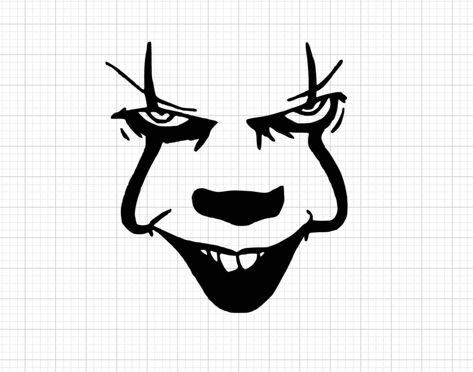 IT Pennywise Clown Stephen King Vinyl Decal Sticker Etsy